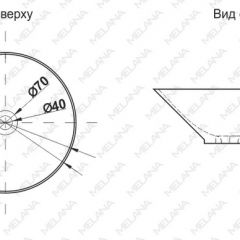 Накладная раковина melana mln-t4006-b8+b3 (салатово-красная) в Надыме - nadym.mebel24.online | фото 2