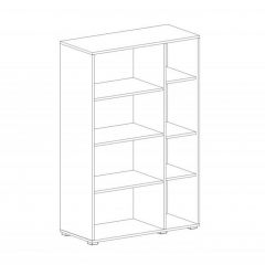 НИЦЦА Гостиная Шкаф-витрина 2 дв в Надыме - nadym.mebel24.online | фото 2