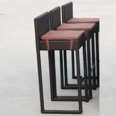 Плетеный барный стул Y390A-W63 Brown в Надыме - nadym.mebel24.online | фото 1
