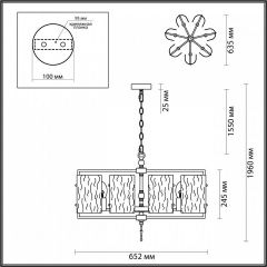 Подвесная люстра Odeon Light Elegante 4878/7 в Надыме - nadym.mebel24.online | фото 4