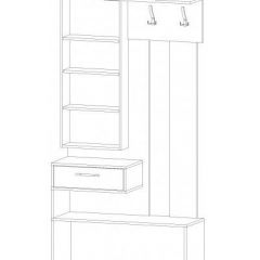 ИНФИНИТИ Прихожая (Секция с зеркалом + 2 шкафа-пенала) в Надыме - nadym.mebel24.online | фото 6