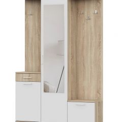 Прихожая ПР 1 (Дуб Сонома/Белый) в Надыме - nadym.mebel24.online | фото 3