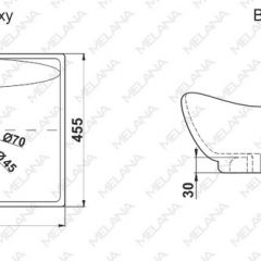 Раковина MELANA MLN-7211 в Надыме - nadym.mebel24.online | фото 2