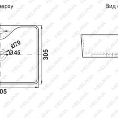 Раковина MELANA MLN-7291X в Надыме - nadym.mebel24.online | фото 2