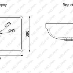 Раковина MELANA MLN-78441 в Надыме - nadym.mebel24.online | фото 2