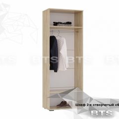 ФЛАЙ Шкаф 2-х створчатый ШК-04 (дуб сонома/белый) в Надыме - nadym.mebel24.online | фото 4