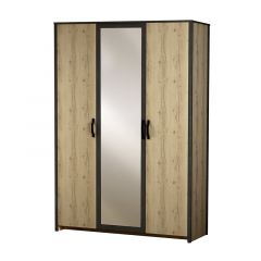 Шкаф 3-дверный с зеркалом №885 Гранж в Надыме - nadym.mebel24.online | фото