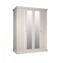 Шкаф 4-х дверный для платья и белья (2 зеркала) Амели штрих-лак (АМШ1/4) в Надыме - nadym.mebel24.online | фото