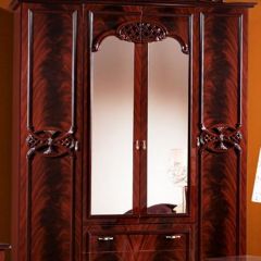 Шкаф 4-х дверный с зеркалами (03.144) Ольга (могано) в Надыме - nadym.mebel24.online | фото