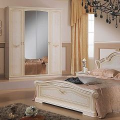 Шкаф 4-х дверный с зеркалами (08.244) Ирина (беж) в Надыме - nadym.mebel24.online | фото 3