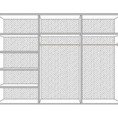 Шкаф 6-и дверный с зеркалами (04.146) Диана в Надыме - nadym.mebel24.online | фото 2