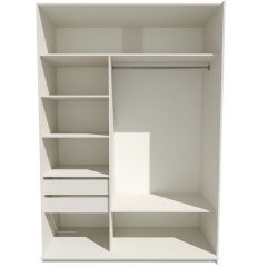 Шкаф-купе 1400 серии SOFT D6+D4+B2+PL2 (2 ящика+1штанга+1 полка) профиль «Капучино» в Надыме - nadym.mebel24.online | фото 2
