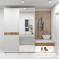 Шкаф-купе 1400 серии SOFT D6+D4+B2+PL2 (2 ящика+1штанга+1 полка) профиль «Капучино» в Надыме - nadym.mebel24.online | фото 5