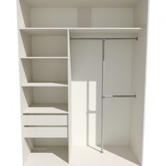 Шкаф-купе 1600 серии SOFT D8+D2+B2+PL4 (2 ящика+F обр.штанга) профиль «Капучино» в Надыме - nadym.mebel24.online | фото 3