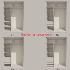 Шкаф-купе 1700 серии SILVER S4+S3Z+B2+PL1 (2 ящика+1 штанга) профиль «Серебро» в Надыме - nadym.mebel24.online | фото 5