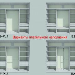 Шкаф-купе 2250 серии SILVER S4+S1+S4 B22+PL4 (по 2 ящика лев/прав+F обр.штанга) профиль «Серебро» в Надыме - nadym.mebel24.online | фото 6