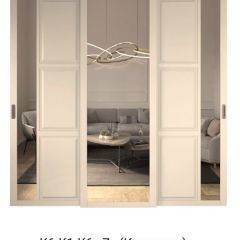 Шкаф-купе 2450 серии NEW CLASSIC K1+K1+K1+B22+PL4 (по 2 ящика лев/прав+F обр.штанга) профиль «Капучино» в Надыме - nadym.mebel24.online | фото 15