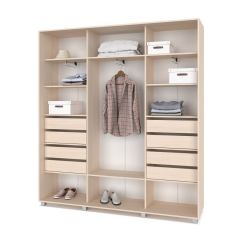 МАРТИН Шкаф-купе с зеркалами Млечный дуб (2200*450) М423 в Надыме - nadym.mebel24.online | фото 4