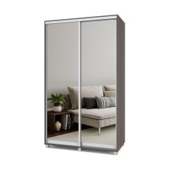 РОЛАНД Шкаф-купе с зеркалами Анкор темный (450*1300) Р433 в Надыме - nadym.mebel24.online | фото 2