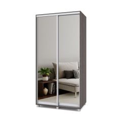 РОЛАНД Шкаф-купе с зеркалами Анкор темный (450*1100) Р413 в Надыме - nadym.mebel24.online | фото 2