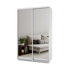 РОЛАНД Шкаф-купе с зеркалами Шимо светлый (450*1400) Р443 в Надыме - nadym.mebel24.online | фото