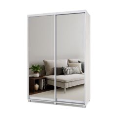РОЛАНД Шкаф-купе с зеркалами Шимо светлый (450*1500) Р453 в Надыме - nadym.mebel24.online | фото