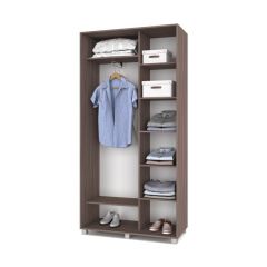 РОЛАНД Шкаф-купе с зеркалами Шимо темный (450*1100) Р413 в Надыме - nadym.mebel24.online | фото 3