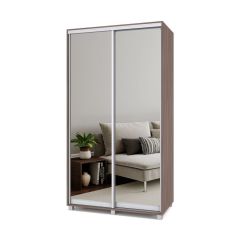 РОЛАНД Шкаф-купе с зеркалами Шимо темный (450*1200) Р423 в Надыме - nadym.mebel24.online | фото 2