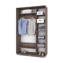 РОЛАНД Шкаф-купе с зеркалами Шимо темный (450*1400) Р443 в Надыме - nadym.mebel24.online | фото 2