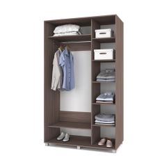 РОЛАНД Шкаф-купе с зеркалами Шимо темный (600*1400) Р643 в Надыме - nadym.mebel24.online | фото 2