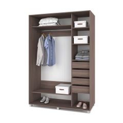 РОЛАНД Шкаф-купе с зеркалами Шимо темный (600*1800) Р683 в Надыме - nadym.mebel24.online | фото 4