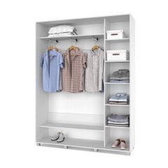 РОЛАНД Шкаф-купе с зеркалом Анкор светлый (450*1700) Р472 в Надыме - nadym.mebel24.online | фото 3