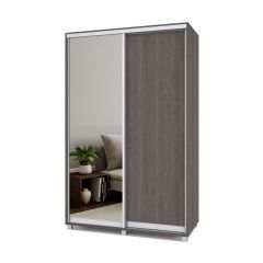 РОЛАНД Шкаф-купе с зеркалом Анкор темный (450*1400) Р442 в Надыме - nadym.mebel24.online | фото 2