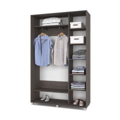 РОЛАНД Шкаф-купе с зеркалом Анкор темный (450*1400) Р442 в Надыме - nadym.mebel24.online | фото 3