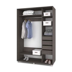 РОЛАНД Шкаф-купе с зеркалом Анкор темный (600*1700) Р672 в Надыме - nadym.mebel24.online | фото 4