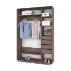 РОЛАНД Шкаф-купе с зеркалом Шимо темный (450*1000) Р402 в Надыме - nadym.mebel24.online | фото 5