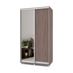 РОЛАНД Шкаф-купе с зеркалом Шимо темный (450*1200) Р422 в Надыме - nadym.mebel24.online | фото 2