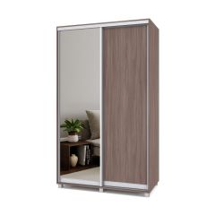РОЛАНД Шкаф-купе с зеркалом Шимо темный (450*1300) Р432 в Надыме - nadym.mebel24.online | фото 2