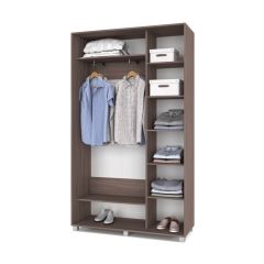 РОЛАНД Шкаф-купе с зеркалом Шимо темный (450*1300) Р432 в Надыме - nadym.mebel24.online | фото 3