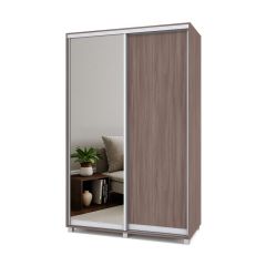 РОЛАНД Шкаф-купе с зеркалом Шимо темный (450*1400) Р442 в Надыме - nadym.mebel24.online | фото 2