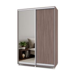 РОЛАНД Шкаф-купе с зеркалом Шимо темный (450*1500) Р452 в Надыме - nadym.mebel24.online | фото 2