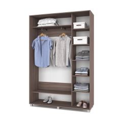 РОЛАНД Шкаф-купе с зеркалом Шимо темный (450*1500) Р452 в Надыме - nadym.mebel24.online | фото 3