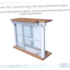 Шкаф-купе ШКО-3 2380 мм зеркало/ЛДСП/ЛДСП/зеркало в Надыме - nadym.mebel24.online | фото 6