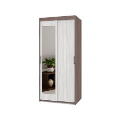 ТОМАС Шкаф-купе с зеркалом Шимо темный/светлый Т22 в Надыме - nadym.mebel24.online | фото