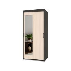ТОМАС Шкаф-купе с зеркалом Венге/Млечный дуб Т22 в Надыме - nadym.mebel24.online | фото