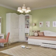 KI-KI СД450.1 Стеллаж 450 с ящ (белый/белое дерево) в Надыме - nadym.mebel24.online | фото 3
