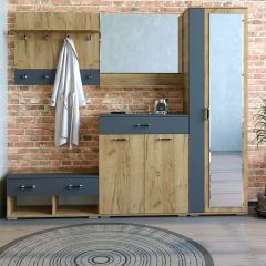 Шкаф ун-й с зеркалом НКМ Бостон Секция 5 в Надыме - nadym.mebel24.online | фото 2