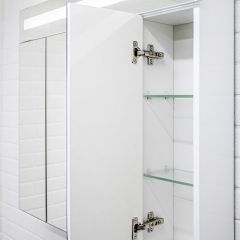 Шкаф-зеркало Аврора 80 с подсветкой LED Домино (DV8009HZ) в Надыме - nadym.mebel24.online | фото 6