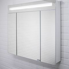 Шкаф-зеркало Аврора 80 с подсветкой LED Домино (DV8009HZ) в Надыме - nadym.mebel24.online | фото 5