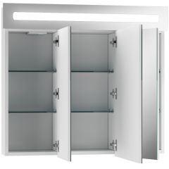 Шкаф-зеркало Аврора 80 с подсветкой LED Домино (DV8009HZ) в Надыме - nadym.mebel24.online | фото 2